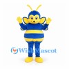 Bee Mascot Costume in Blue and Yellow with Wings