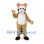 Raccoon Mascot Costume in Tan with Striped Tail and White Belly