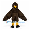 Eagle Mascot Costume in Dark Brown with Yellow Beak