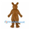 Kangaroo Mascot Costume in Brown with Pink Belly