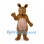 Kangaroo Mascot Costume in Brown with Pink Belly