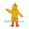 Chicken Mascot Costume in Yellow with Orange Feet
