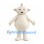 Fantasy Character Mascot Costume in Cream with Round Belly and Head Antenna