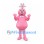 Flower Character Mascot Costume in Pink with Daisy Headpiece
