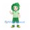 Boy Mascot Costume with Green Leaf Hair and Green Shorts