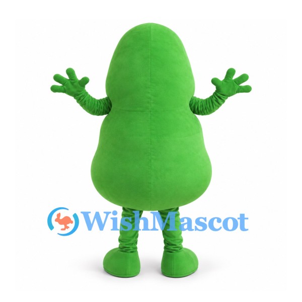 Monster Mascot Costume in Green with Large Toothy Mouth