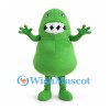 Monster Mascot Costume in Green with Large Toothy Mouth
