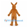 Kangaroo Mascot Costume in Brown with Long Ears