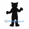 Cat Mascot Costume in Black and White with Blue Eyes