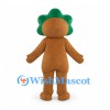 Acorn Mascot Costume in Brown with Green Leaf Crown