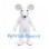 Mouse Mascot Costume in White with Large Ears