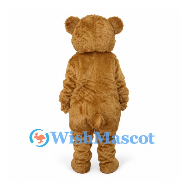 Bear Mascot Costume in Brown with Round Belly