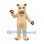 Lioness Mascot Costume in Cream with Black Paw Pads