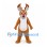 Reindeer Mascot Costume in Brown with Red Nose