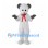 Koala Mascot Costume in Gray with Red Neck Bow