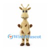 Giraffe Mascot Costume in Cream with Brown Patches