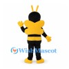 Bee Mascot Costume in Black and Yellow with Wings