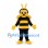 Bee Mascot Costume in Black and Yellow with Wings