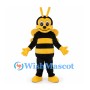 Bee Mascot Costume in Black and Yellow with Wings