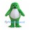 Seal Mascot Costume in Green with Gray Belly