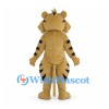 Tiger Mascot Costume in Tan with Black Stripes
