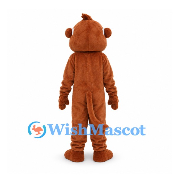 Monkey Mascot Costume in Brown with Cream Face and Belly