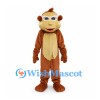 Monkey Mascot Costume in Brown with Cream Face and Belly