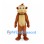 Monkey Mascot Costume in Brown with Cream Face and Belly