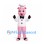 Pig Chef Mascot Costume with White Jacket and Tall Hat