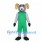 Ram Mascot Costume with Green Sports Outfit