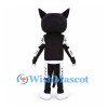 Cat Mascot Costume in Black and White with Printed Tracksuit