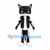 Cat Mascot Costume in Black and White with Printed Tracksuit