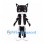 Cat Mascot Costume in Black and White with Printed Tracksuit