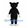 Cat Mascot Costume in Black with White Chest and Paws