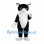 Cat Mascot Costume in Black with White Chest and Paws