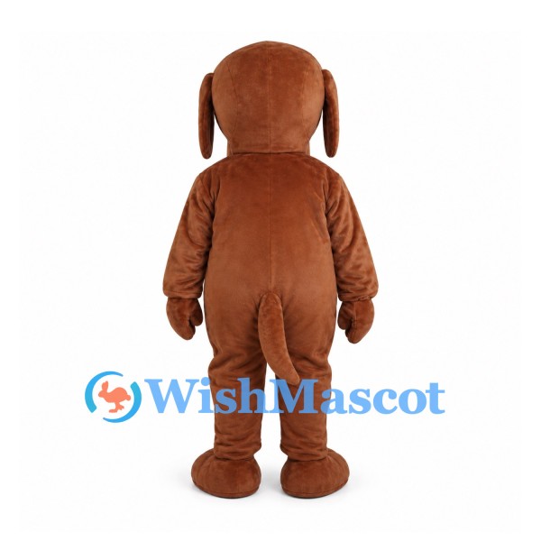 Dog Mascot Costume in Brown with Drooping Ears