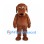 Dog Mascot Costume in Brown with Drooping Ears