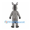 Zebra Mascot Costume with Black and White Stripes