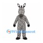 Zebra Mascot Costume with Black and White Stripes