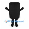 Mobile Phone Mascot Costume in Black with Gray Screen