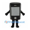 Mobile Phone Mascot Costume in Black with Gray Screen