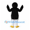Penguin Mascot Costume in Black and White with Yellow Bill