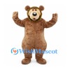 Bear Mascot Costume in Brown with Cream Muzzle