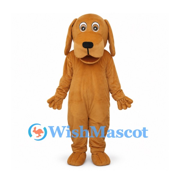 Dog Mascot Costume in Tan with Long Floppy Ears