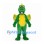 Dragon Mascot Costume in Green with Yellow Belly and Wings