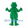 Crocodile Mascot Costume in Green with Segmented Belly