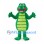 Crocodile Mascot Costume in Green with Segmented Belly