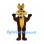 Coyote Mascot Costume in Dark Brown with Long Ears