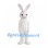 Rabbit Mascot Costume in White with Pink Nose