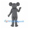 Mouse Mascot Costume in Gray with Pink Inner Ears